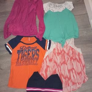Women's shirt bundle size large.